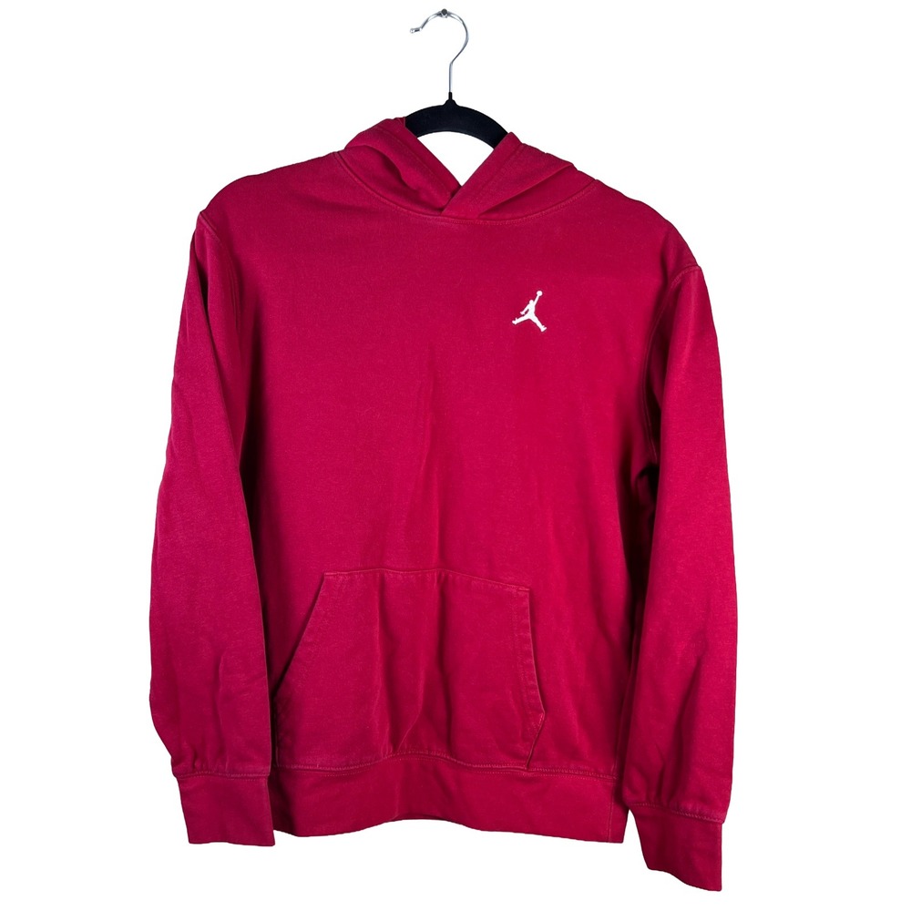 Jordan Hoodie Pullover 2010s Youth XL Red Jumpman Fleece Streetwear Athleisure